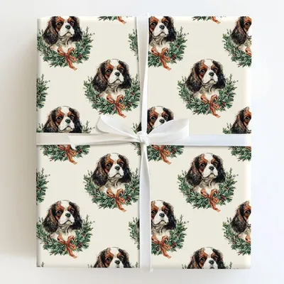 Ring Around the Cavalier - Gift Wrap for Christmas, Holidays Wrapping Paper, Christmas Wrapping Paper