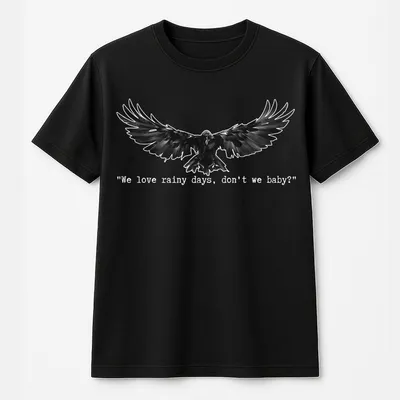 The Ravenh00d Series T-Shirt, T-Shirt, Book Club T-Shirt, Rainy Day T-Shirt