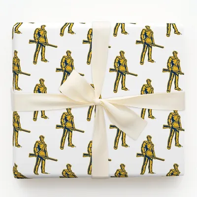 Mountaineer Man - Gift Wrap for Christmas, Holidays Wrapping Paper, Christmas Wrapping Paper