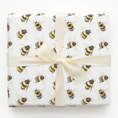 Mind Your Beeswax - Gift Wrap for Christmas, Holidays Wrapping Paper, Christmas Wrapping Paper