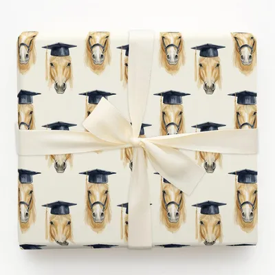 Haflinger Graduate - Gift Wrap for Christmas, Holidays Wrapping Paper, Christmas Wrapping Paper