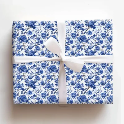 Blueprints - Gift Wrap for Christmas, Holidays Wrapping Paper, Christmas Wrapping Paper
