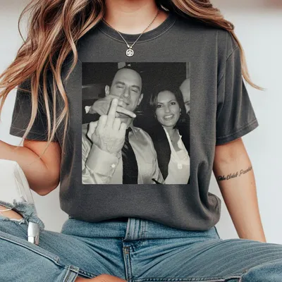 Vintage Elliot Stabler And Olivia Benson T-Shirt Elliot And Olivia T-Shirt Law And Order Svu T-Shirt Movie Character T-Shirt Meme