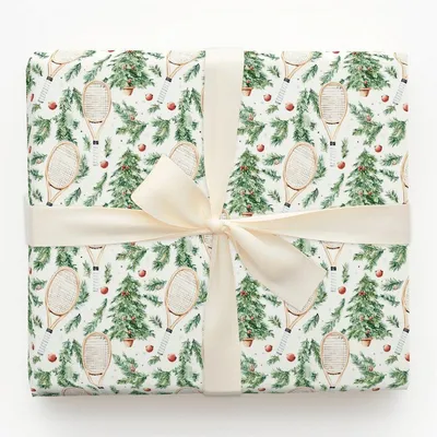 Christmas on the Court - Gift Wrap for Christmas, Holidays Wrapping Paper, Christmas Wrapping Paper