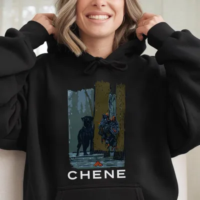 Chene Hunting Dog Hoodie – Duck Hunting Graphic Hoodie For Men, Outdoor Sportsman Hoodie, Southern Streetwear Style