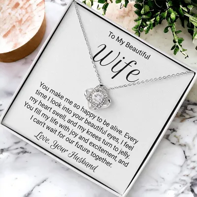 Romantic Gift For W Love Knot Necklace