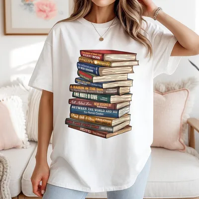 Black History Books Powerful Books Top T-Shirt Know Your History T-Shirt Black Men Black Women Unisex T-Shirt Classic Cotton