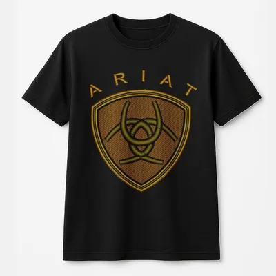 Ariat Unisex T-Shirt Signature Logo For Bold Style,& Durability,Perfect For Outdoors & Everyday Wear
