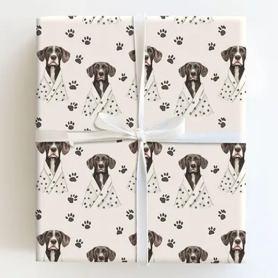 Spa Day with the GSP's - Gift Wrap for Christmas, Holidays Wrapping Paper, Christmas Wrapping Paper