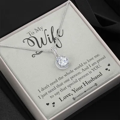 Gift For Wife I Am Proud To Say Special Person Is You Eternal Hope Necklace