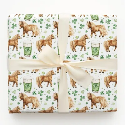 Brews with the Shetland - Gift Wrap for Christmas, Holidays Wrapping Paper, Christmas Wrapping Paper