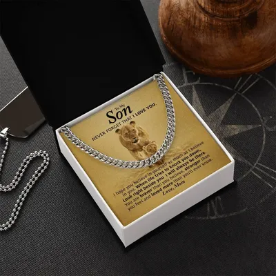 Perfect Gift For Son Cuban Link Chain