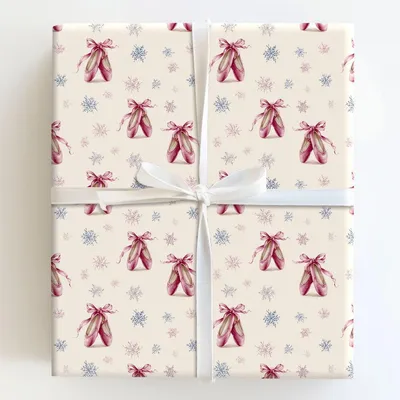 Ballet Joy - Gift Wrap for Christmas, Holidays Wrapping Paper, Christmas Wrapping Paper