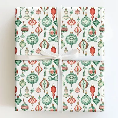 Holiday Baubles - Gift Wrap for Christmas, Holidays Wrapping Paper, Christmas Wrapping Paper