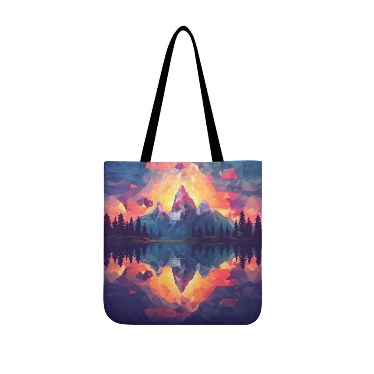 Mountain Sunset Cloth Tote Bags