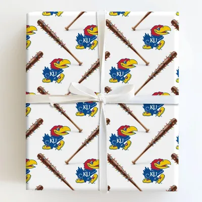Jingle Ballpark Jayhawks - Gift Wrap for Christmas, Holidays Wrapping Paper, Christmas Wrapping Paper
