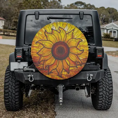 Cute Floral Spare Tire Cover With Or Without Backup Camera Hole, Cute Floral Spare Tire Cover Spare Tire Cover