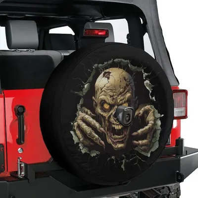 Zombie Spare Tire Cover, Halloween Tire Cover, Zombie Car Accessories, Zombie Wheel Cover, Unique Spare Tire Covers Spare Tire Cover
