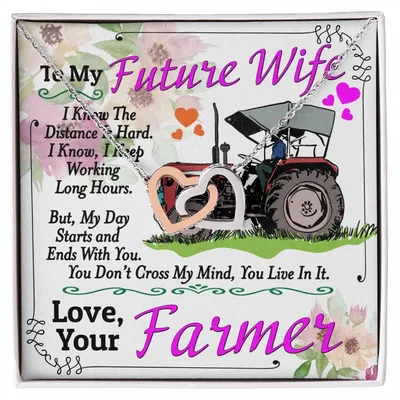 Farmer'S Future Wife - Interlocking Heart Necklace Interlocking Hearts Necklace