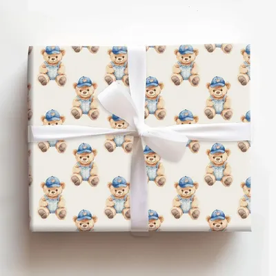 Bear Down - Gift Wrap for Christmas, Holidays Wrapping Paper, Christmas Wrapping Paper