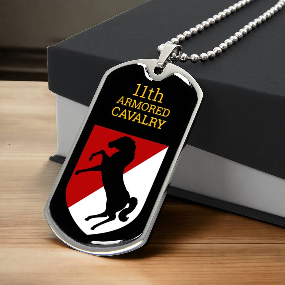 Awesome Dog Tag For 11Th Armored Cavalry - Army Tag Necklace, Dog Tag