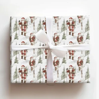 Jingle Trail Journey - Gift Wrap for Christmas, Holidays Wrapping Paper, Christmas Wrapping Paper