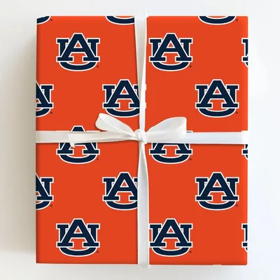 Auburn Orange - Gift Wrap for Christmas, Holidays Wrapping Paper, Christmas Wrapping Paper