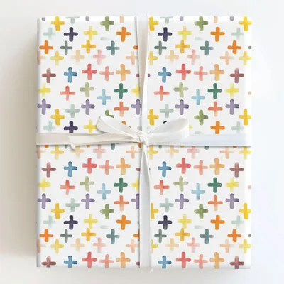 Crossing Through Colors - Gift Wrap for Christmas, Holidays Wrapping Paper, Christmas Wrapping Paper