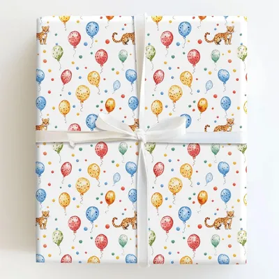 Pounce Party - Gift Wrap for Christmas, Holidays Wrapping Paper, Christmas Wrapping Paper