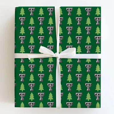 Twinkling Raider Pines - Gift Wrap for Christmas, Holidays Wrapping Paper, Christmas Wrapping Paper