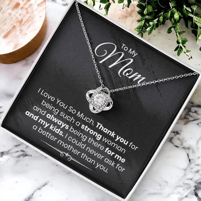 Almost Gone To My Mom - I Love You So Much - The Love Knot Necklace 1 Love Knot Necklace