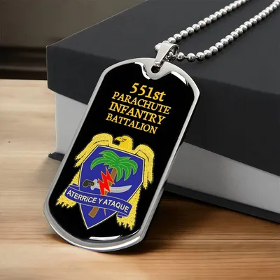 Awesome Dog Tag For 551St Parachute Infantry - Army Tag Necklace, Dog Tag