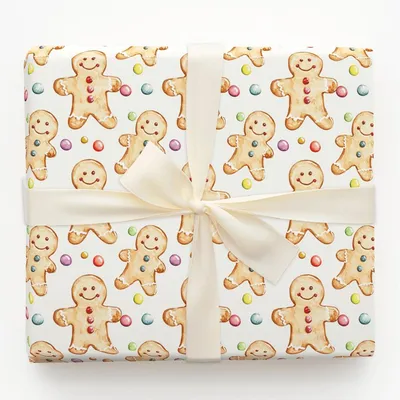 Jingle Bell Bites - Gift Wrap for Christmas, Holidays Wrapping Paper, Christmas Wrapping Paper