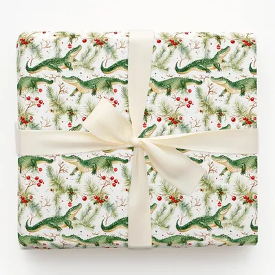 Holligator - Gift Wrap for Christmas, Holidays Wrapping Paper, Christmas Wrapping Paper