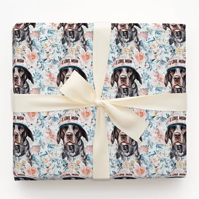 Mom's Favorite GSP - Gift Wrap for Christmas, Holidays Wrapping Paper, Christmas Wrapping Paper