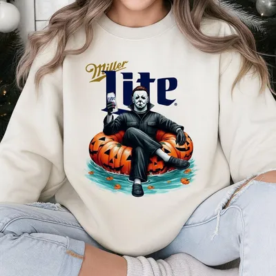 Milllite Halloween Sweatshirt Funny Scary Pumpkin Sweatshirt Spooky Horror Graphic Sweatshirt Creepy Costume Party Outfit Halloween