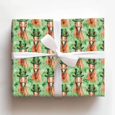 Leprechaun Arabian - Gift Wrap for Christmas, Holidays Wrapping Paper, Christmas Wrapping Paper