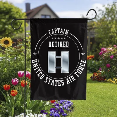 Captain Retired Capt Air Force Vertical Garden Flag