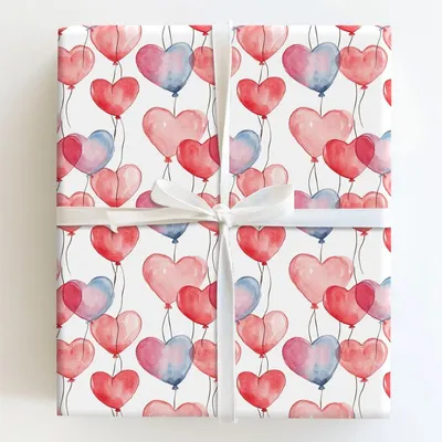 Inflated with Love - Gift Wrap for Christmas, Holidays Wrapping Paper, Christmas Wrapping Paper
