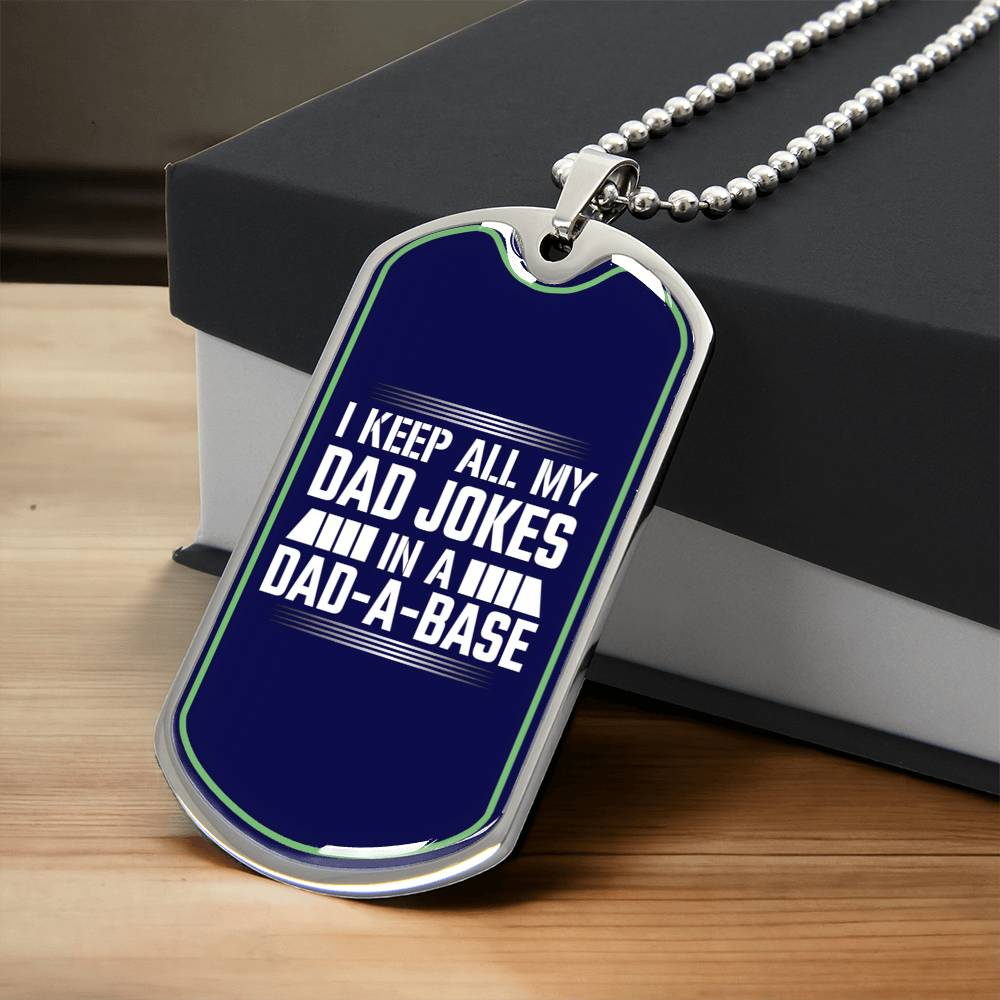 Funny Dad Shirt Dog Tag Necklace, Fathers Day Dog Tag Necklace, Funny Fathers Day Gifts Saying, Best Dad Gift - Army Tag Necklace, Dog Tag