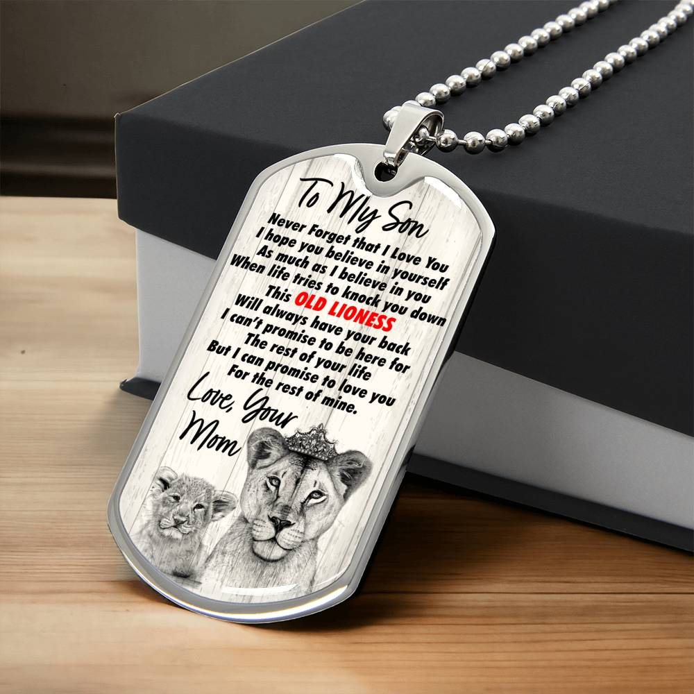 Gift For Son - Premium Dog Tag - Army Tag Necklace, Dog Tag