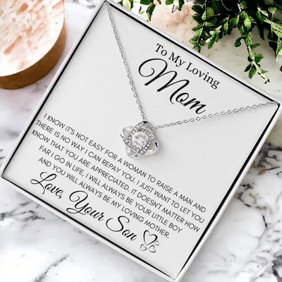 To My Loving Mom ❤️ - Love Knot Necklace Love Knot Necklace