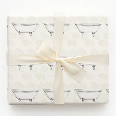 Float Away Bubble Babe - Gift Wrap for Christmas, Holidays Wrapping Paper, Christmas Wrapping Paper