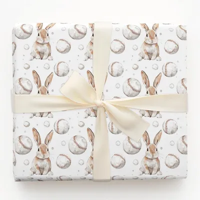 Buntin Bunny - Gift Wrap for Christmas, Holidays Wrapping Paper, Christmas Wrapping Paper