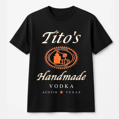 Tito'S Handmade Vodka T-Shirt,Classic Design Graphic T-Shirt For Fans,Drinking T-Shirt,Drinking T-Shirt For Men & Women