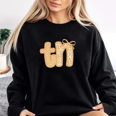 Tennessee Vols Sweatshirt,Tennessee Orange Coquette Bow Sweatshirt For Women,Tn Vols Sweatshirt, Usa State Sweatshirt, For Women And Men