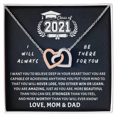Be There For You Interlocking Hearts Necklace