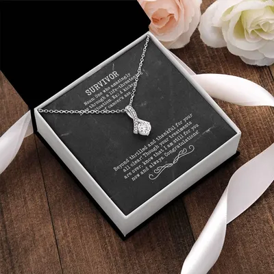Survivor Ribbon Necklace 1 Alluring Beauty Necklace