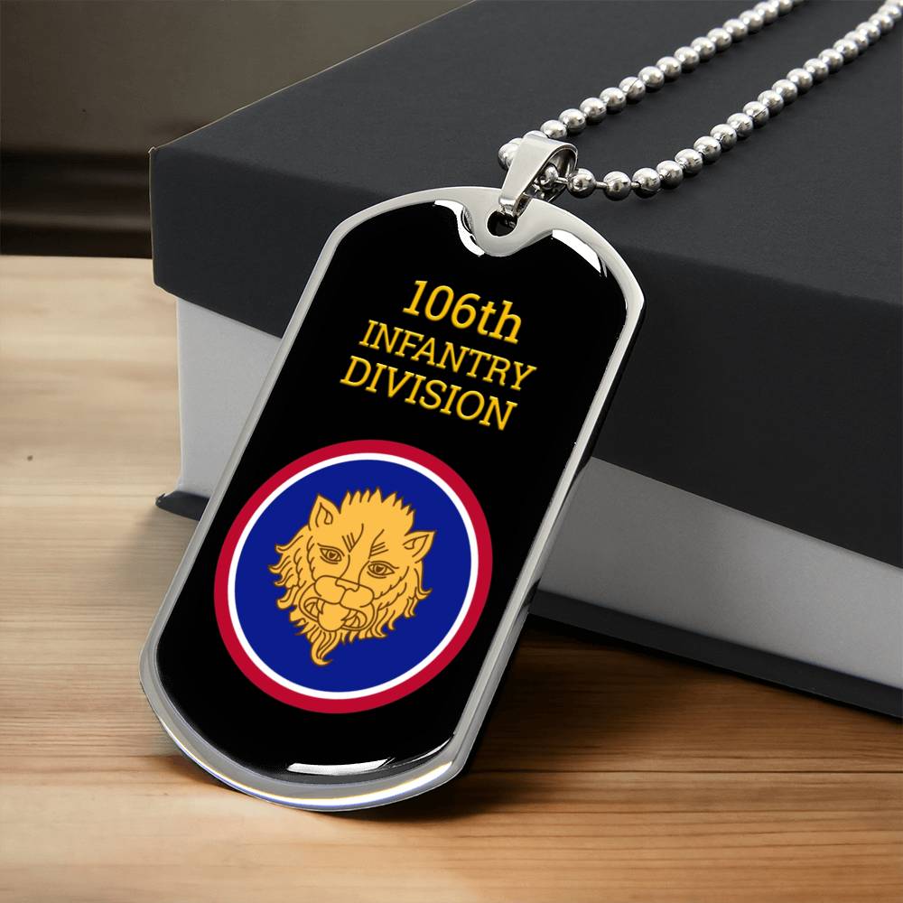 Awesome Dog Tag For 106Th Infantry Division - Army Tag Necklace, Dog Tag
