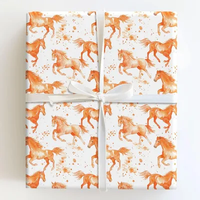 Orange Rush - Gift Wrap for Christmas, Holidays Wrapping Paper, Christmas Wrapping Paper